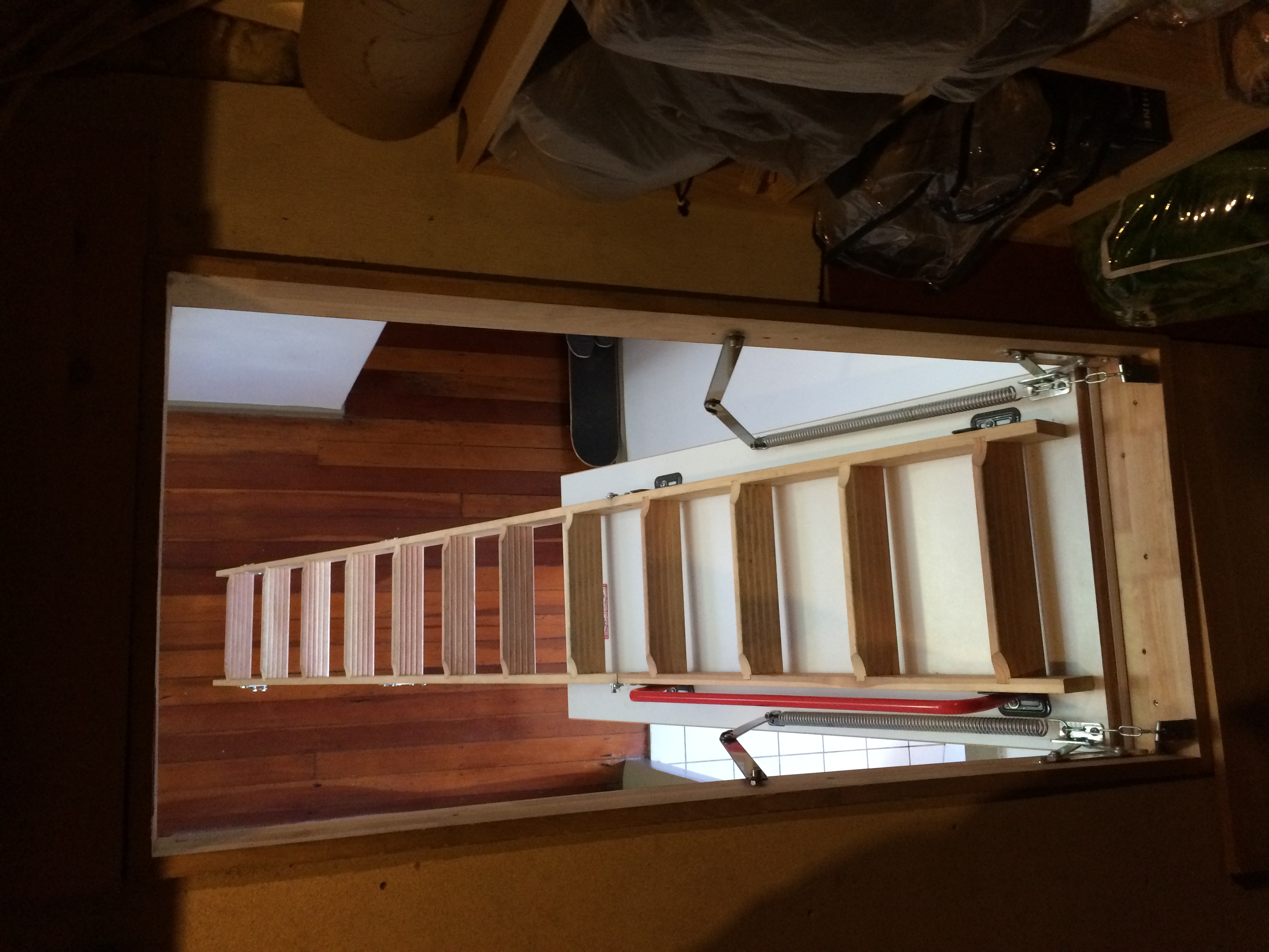 Attic installation in progress